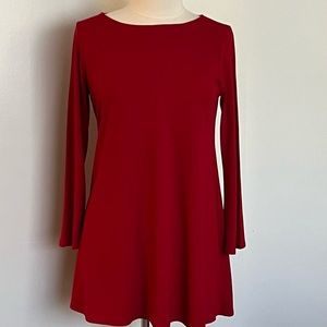 Eileen Fisher red tunic top